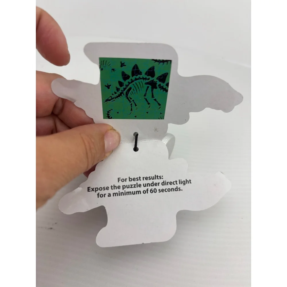 LOT of 26 floor in the dark dinosaur puzzles